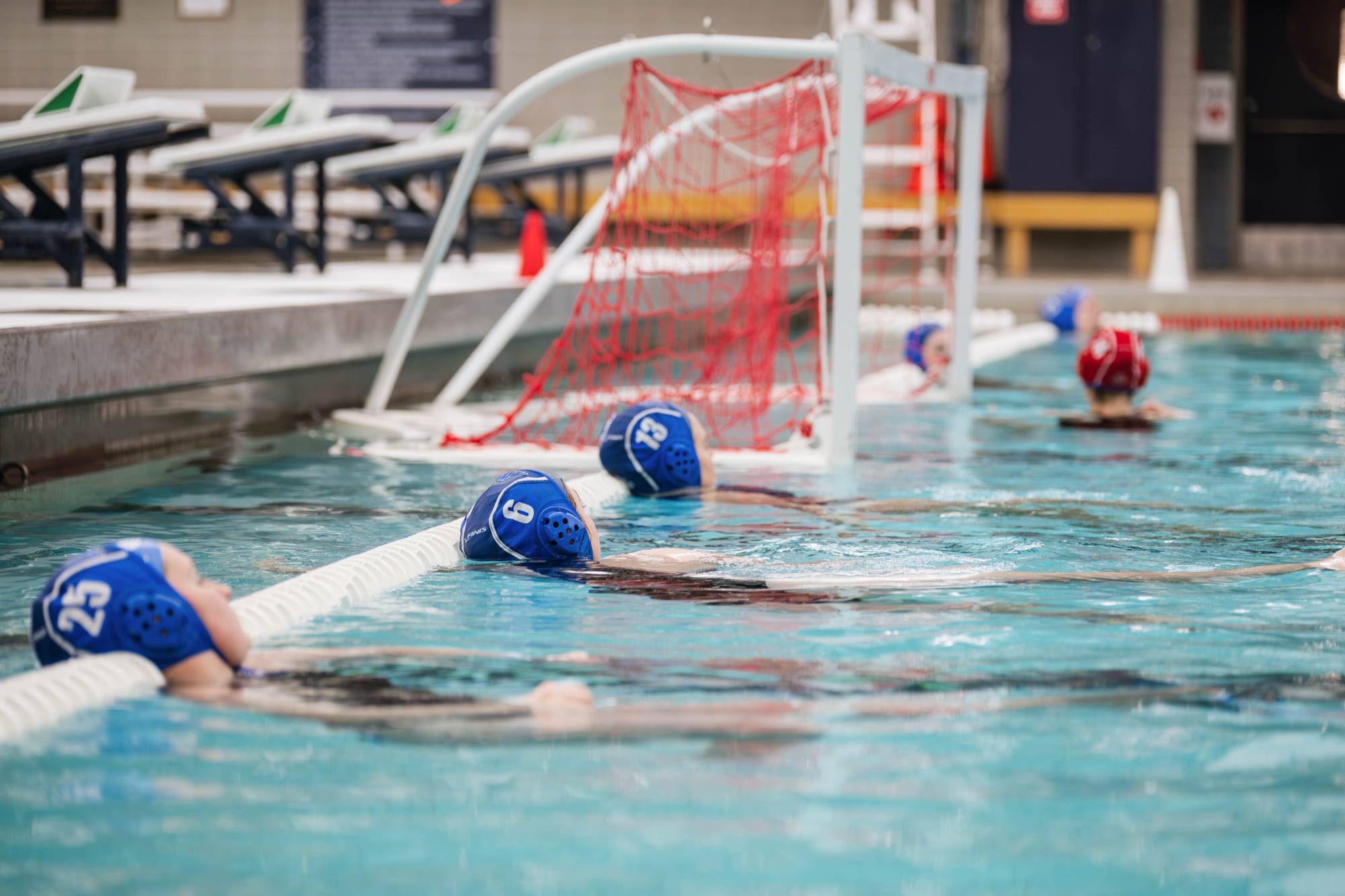 Players line up before the start of the game